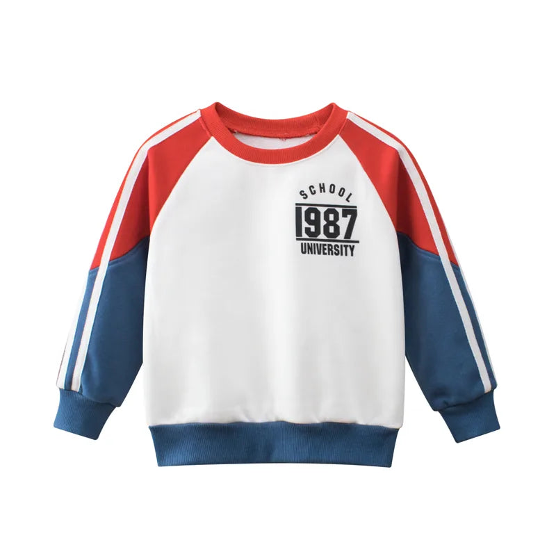 Boys Round Collar Sweatshirt