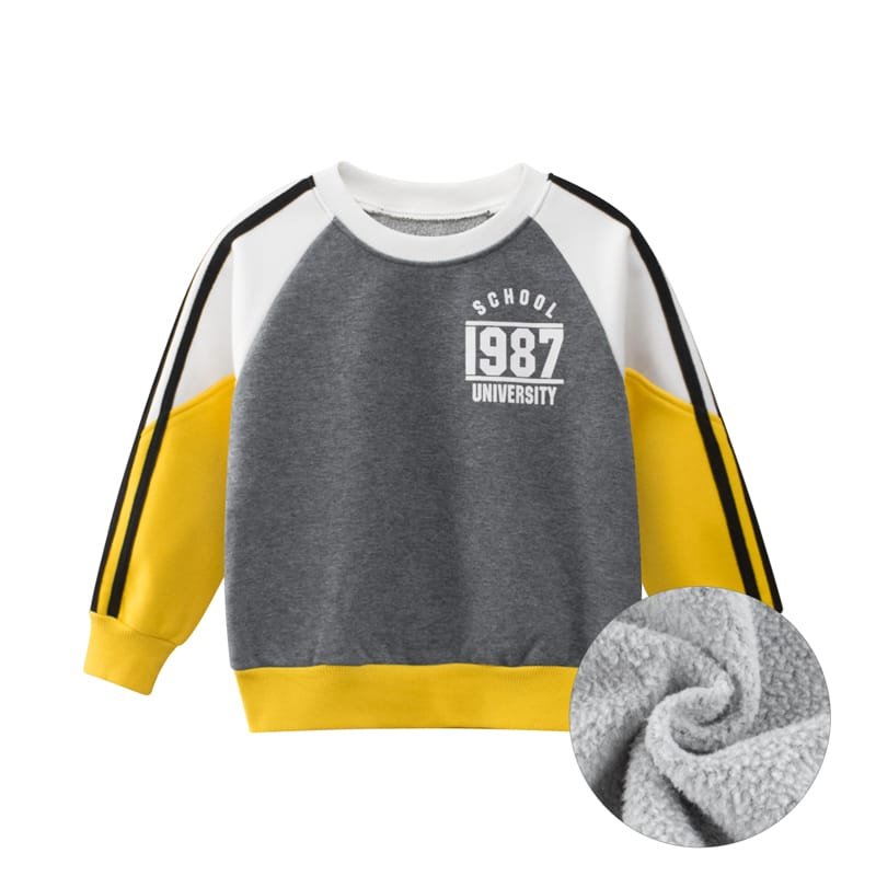 Boys Round Collar Sweatshirt
