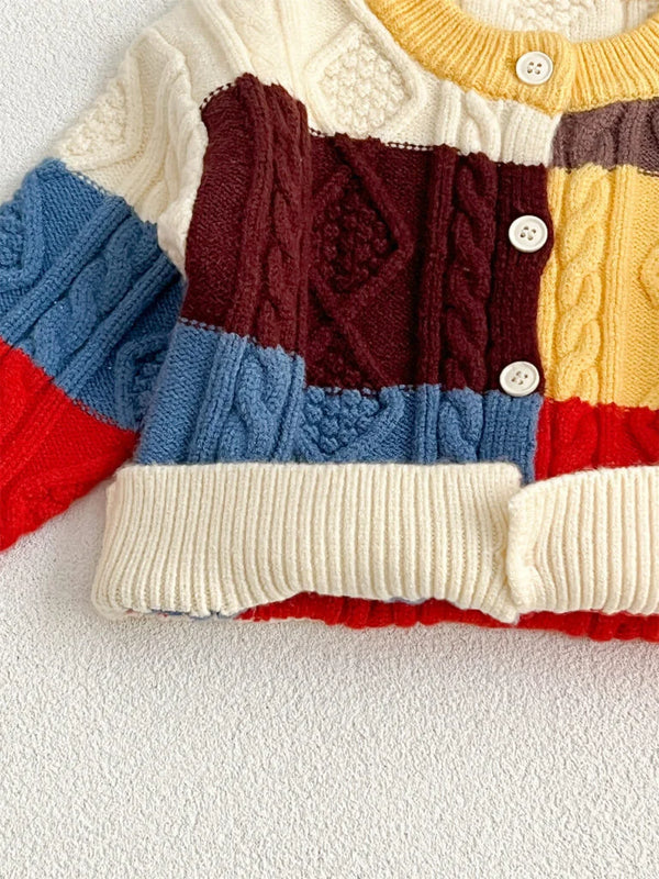 Neck Knitted Cardigan