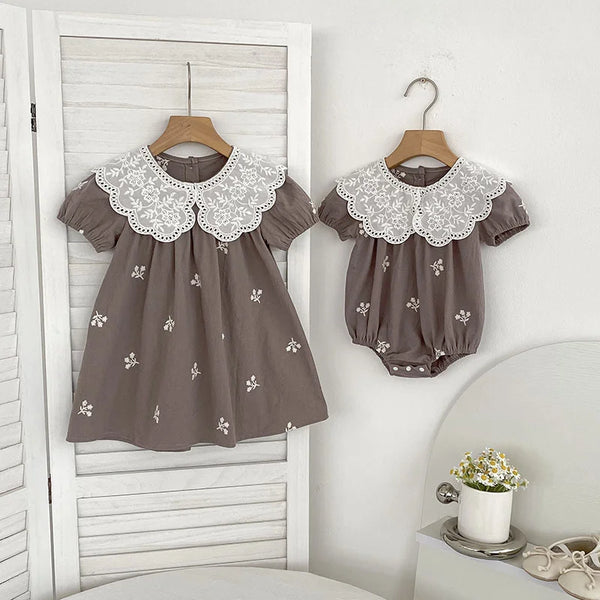 Girls Short Sleeves Onesies & Dress