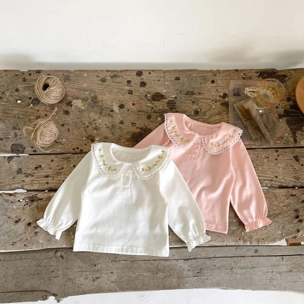 Baby Floral Collar Top