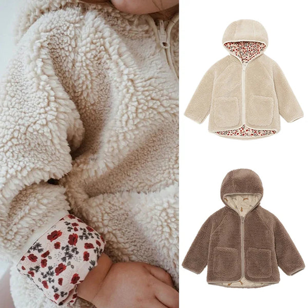 Plush Hoodie Coat