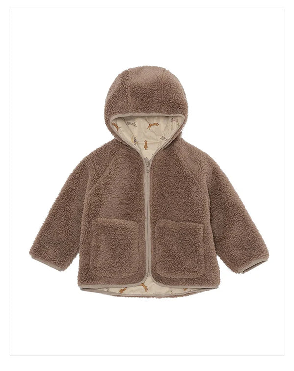 Plush Hoodie Coat