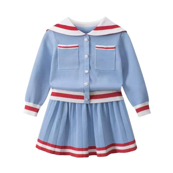 Girls Skirt Knitwear Sets
